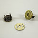 Magnetic button 10 mm, color antique bronze, Snap buttons, Naro-Fominsk,  Фото №1