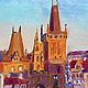  Oil painting 'Sunny morning. Charles bridge'. Pictures. Fine Art for Joy. My Livemaster. Фото №4