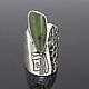 Ethnic Avant-Garde Series Ring #57 with Silver Jade HB0066. Rings. Sunny Silver. My Livemaster. Фото №4