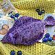 Interior fish Flounder purple, Interior doll, Voronezh,  Фото №1