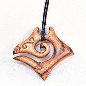 Украшения handmade. Livemaster - original item Pendant-Amulet made of wood 