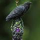Raven hill pendant with a fluorite crystal. Pendants. Secret Jar. Online shopping on My Livemaster.  Фото №2
