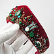 Velvet kokoshnik with patterns, embroidery Princess. Kokoshnik. ArtelL. My Livemaster. Фото №5