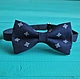 Tie Lord / dark blue bow tie with pattern, Ties, Moscow,  Фото №1