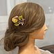 Заколка невидимка. Заколки. Анна Голден (golden-for-hair). Ярмарка Мастеров.  Фото №11