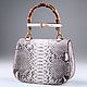 Women's bag made of genuine python leather IMP0595Z. Classic Bag. CrocShop. Online shopping on My Livemaster.  Фото №2