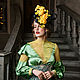 Hat with a veil ' Yellow roses'. Hats1. Novozhilova Hats. Online shopping on My Livemaster.  Фото №2
