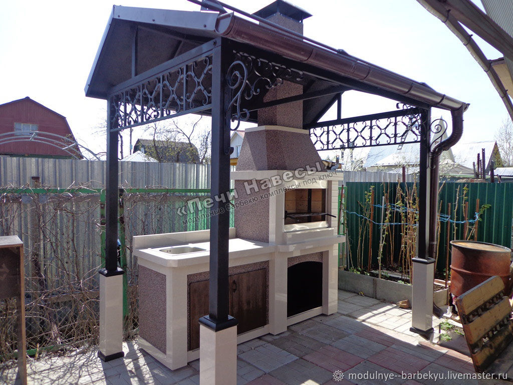 Модульная печь барбекю для дачи готовый комплект для дачи под ключ на ...