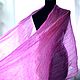 Scarf for women bright pink natural silk long light, Scarves, Tver,  Фото №1