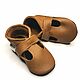 Leather Baby Sandals,Brown Baby Shoes,Baby Moccasins,Ebooba, Babys bootees, Kharkiv,  Фото №1