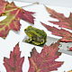 Frog, green toad, miniature. Miniature figurines. AnzhWoolToy (AnzhelikaK). My Livemaster. Фото №5