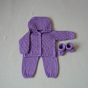 Одежда детская ручной работы. Ярмарка Мастеров - ручная работа Clothing Sets: Knitted set for girls. Handmade.