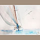 Fly in the sea. Картины. Annet Loginova. Интернет-магазин Ярмарка Мастеров.  Фото №2