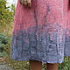 Dress felted Delicate peony. Dresses. silk wool. My Livemaster. Фото №6