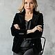 Women's velvet BLACK thick jacket!, Suit Jackets, Moscow,  Фото №1