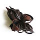 Элегантная заколка Шоколад цветок коричневый ореховый шоколадный. Заколки. De-Si-Re          Юлия Ру. Ярмарка Мастеров.  Фото №6