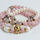 Triple bracelet beads with Buddha. Bead bracelet. Mala by Jemma. My Livemaster. Фото №6