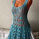 Sundress-tunic' Liliana ' crocheted, Sundresses, Dmitrov,  Фото №1