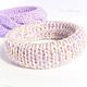 A couple of knitted bracelets Lavender. Bead bracelet. Nina Miller (nina-m). Online shopping on My Livemaster.  Фото №2