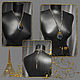 Strolling around Paris. Pendant on a chain – a lacquer miniature and a black cat. Pendant. lacquer miniature. Online shopping on My Livemaster.  Фото №2