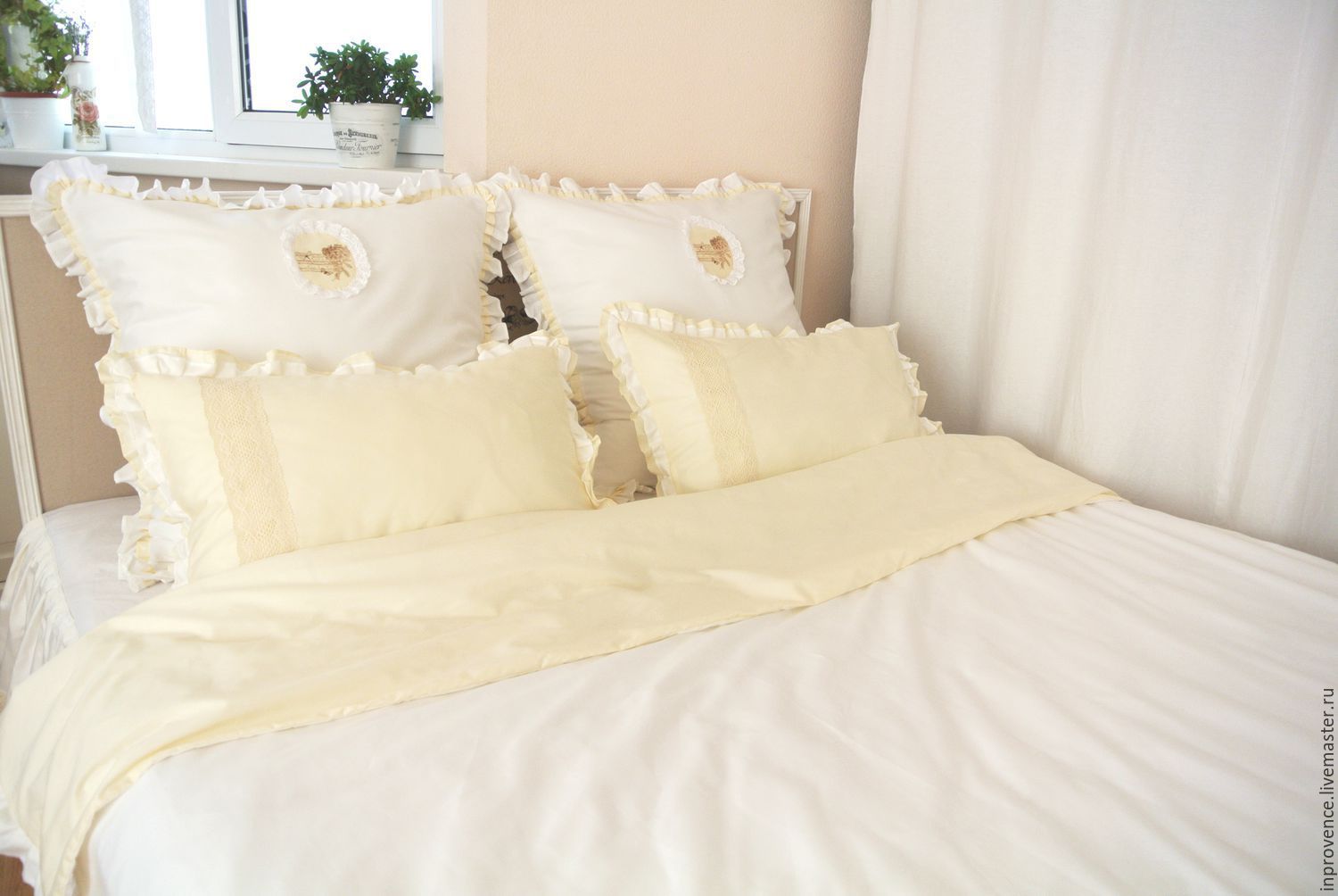 Bedding Set Vintage White Cream Online On Livemaster With Bedding Set