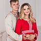 Dress red linen Alatyr with sleeve. Dresses. IVANKA/Odezhda v russkom stile (ivankaclub). Ярмарка Мастеров.  Фото №5