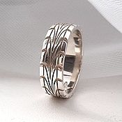 Свадебный салон handmade. Livemaster - original item Ring tire (protector) made of silver (Ob52). Handmade.