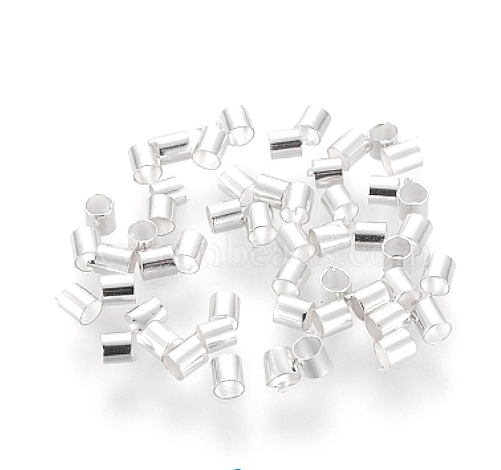 Кримп обжимная бусина металлическая для тросика. Цена за 30 шт купить в ...