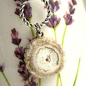 Украшения handmade. Livemaster - original item Pendant made of sparkling quartz and mother of pearl. Handmade.
