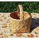 Basket made of birch bark wicker medium 20h20. Art.4041. Basket. SiberianBirchBark (lukoshko70). Online shopping on My Livemaster.  Фото №2