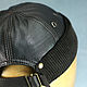 Докерская шапка бини из кожи DBH-49. Шапки. Bluggae Custom Headwear. Ярмарка Мастеров.  Фото №5