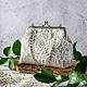 Сумка клатч рустик на цепочке вечерняя кружевная. Клатчи. Розмари. Ярмарка Мастеров.  Фото №4