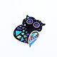 Brooch Owl. Unique handmade brooch with natural stones. Brooches. ARIEL - MOSAIC. My Livemaster. Фото №5