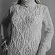 Almond petal sweater. Sweaters. Vera-Volganka. Online shopping on My Livemaster.  Фото №2