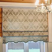 Для дома и интерьера handmade. Livemaster - original item Roman curtain for the kitchen 