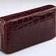 Клатч из кожи крокодила на одной молнии IMA0050K4. Кошельки. CrocShop товары из экзотической кожи. Ярмарка Мастеров.  Фото №6