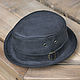 Leather trilby hat TRL-11. Hats1. Bluggae Custom Headwear. My Livemaster. Фото №4