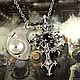 Подвеска стимпанк "Cross Gear"(часовой механизм цепь, кулон), Подвеска, Саратов,  Фото №1