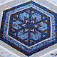 A gift for a woman on March 8 handmade decorative blue table top. Tablecloths. irina-cross-stitch. My Livemaster. Фото №4