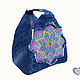 Bag versatile backpack decorated with embroidery textile. Classic Bag. Denimhandmade.Olga. My Livemaster. Фото №6