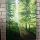  Painting ' Forest path', Pictures, St. Petersburg,  Фото №1
