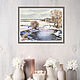 The picture winter 'White plains' watercolor. Pictures. Senchilova Evgenia. Online shopping on My Livemaster.  Фото №2