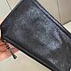 Genuine leather clutch with laser treatment color black. Wallets. MiTonA. My Livemaster. Фото №6