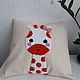 Order La almohada: Almohada bordada Jirafa. Bunniess and friends (toys-for-kids). Livemaster. . Pillow Фото №3