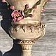 Order Vase 'Roses', porcelain, handmade, Bassano, Italy. Dutch West - Indian Company. Livemaster. . Vintage vases Фото №3