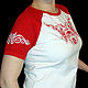 T-shirt with embroidery 'Vesnyana'. People\\\'s shirts. Atelier ROSICH. Online shopping on My Livemaster.  Фото №2