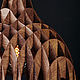 Деревянный светильник Параметрик палисандр, подвесная люстра из дерева. Потолочные и подвесные светильники. Деревянные светильники Woodshire (woodshire). Ярмарка Мастеров.  Фото №5