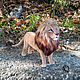 Just a King / Lion felted from wool / Lion. Felted Toy. Woolen Zoo. My Livemaster. Фото №5