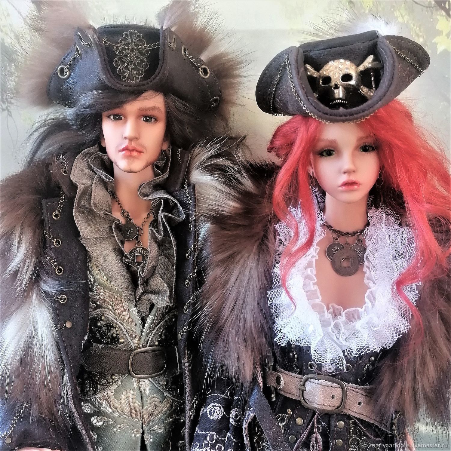 OOAK BJD dolls Pirates, Sea Wolf Larsen and Bianka. 1/4, Ball-jointed doll, St. Petersburg,  Фото №1