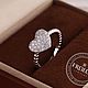 Золотое кольцо Сердце с бриллиантами. Кольцо на весь палец. FROLOF JEWELRY. Интернет-магазин Ярмарка Мастеров.  Фото №2